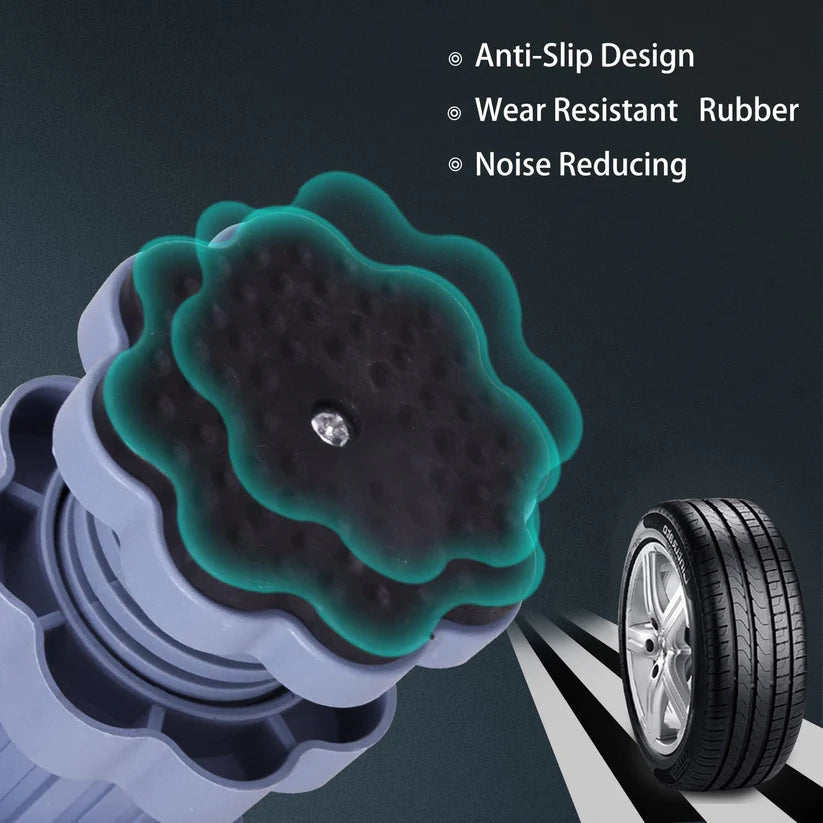 Washing Machine Vibration Pads, Floor Trays, Refrigerator Stand (4 Pcs Set)