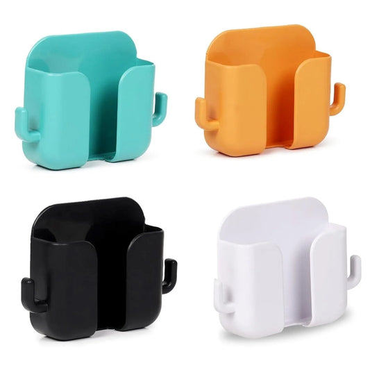 Wall Mounted Mobile Holder With Adhesive Strips& Charging Holder